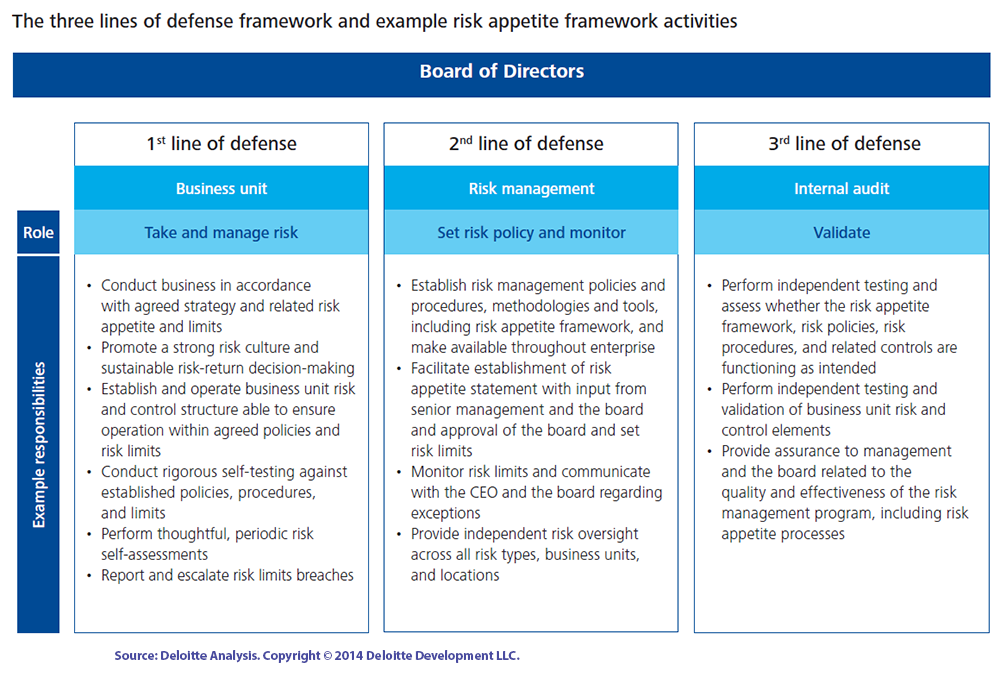 Risk Appetite Framework Example